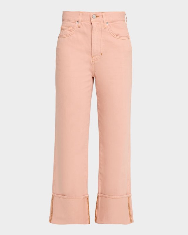 Dylan High-Rise Straight Ankle Jeans